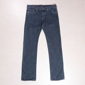 G-Star Raw 3301 Slim Straight Fit Blue Denim Button Fly Jeans Men's Size 36x34